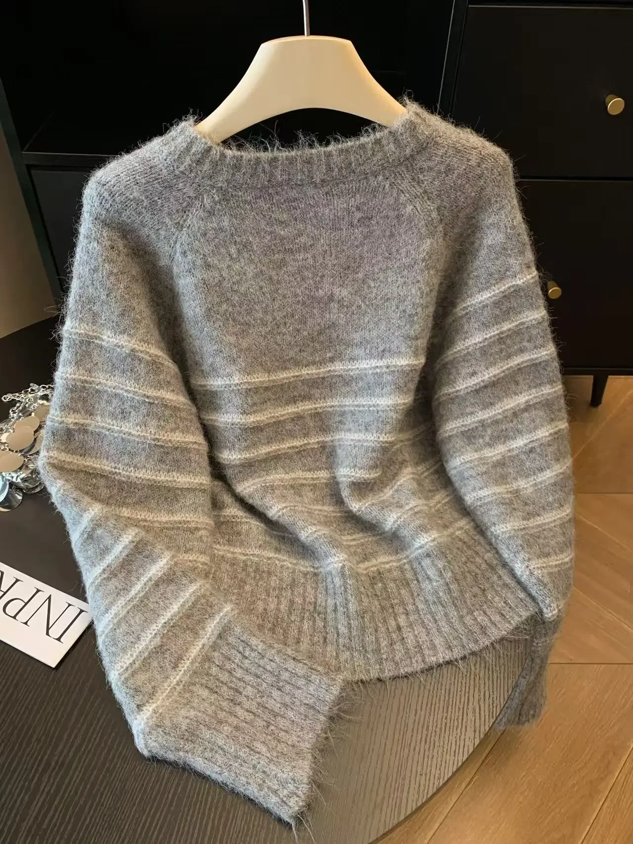 Autumn Winter Women's Striped  - Shirts ulasan dan harga