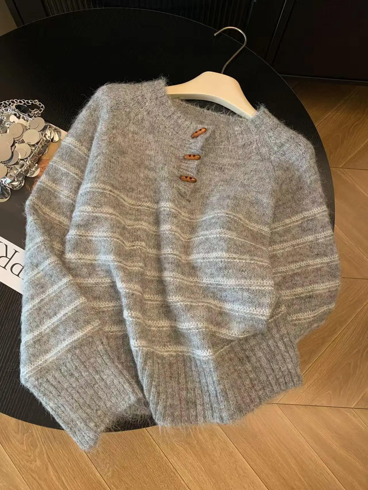 Autumn Winter Women's Striped  - Shirts ulasan dan harga